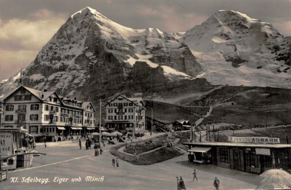 Kleine Scheidegg, Eiger und Mönch Vorderseite