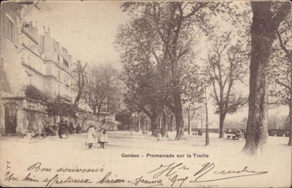 Genève - Promenade sur la Treille Vorderseite