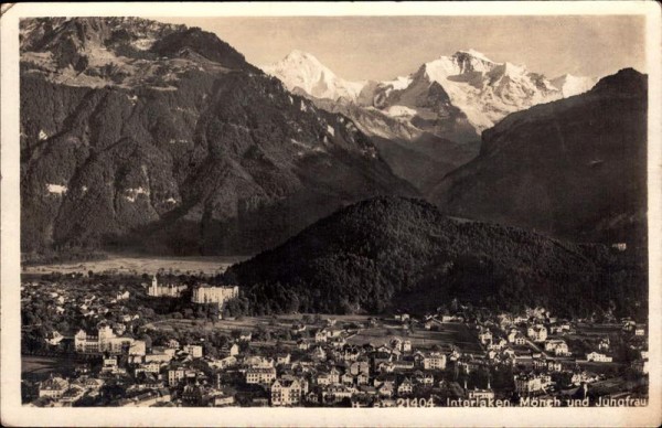 Interlaken Mönch und Jungfrau Vorderseite