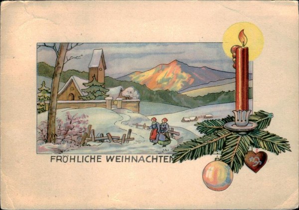 Fröhliche Weihnachten Vorderseite