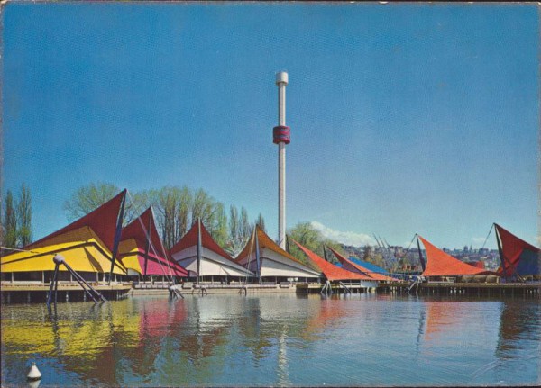 Exposition Nationale, Lausanne - Le Port et la Tour "Spiral"