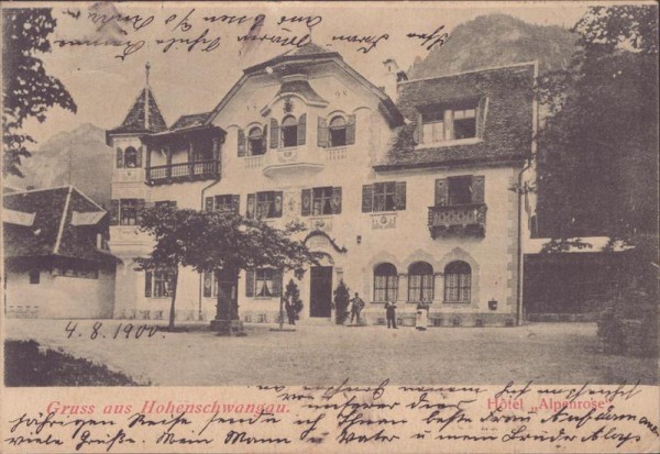 Hohenschwangau, Hotel Alpenrose Vorderseite