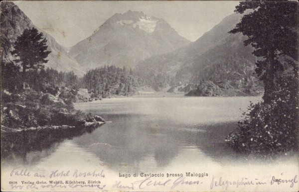 Lago di Cavloccio presso Maloggia (Maloya). 1904