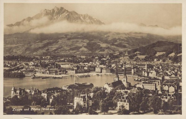 Luzern und die Alpen (2132 m) Vorderseite