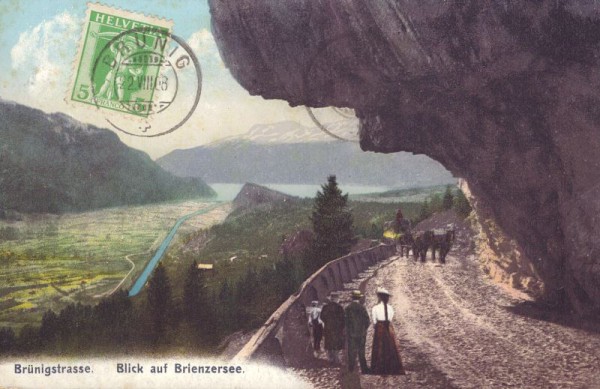 Brünigstrasse - Blick auf Brienzersee