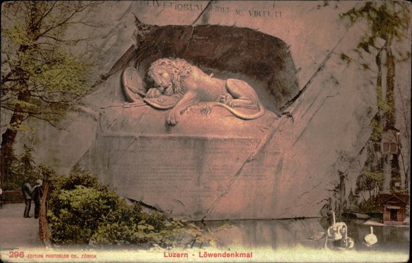 Luzern - Löwendenkmal Vorderseite
