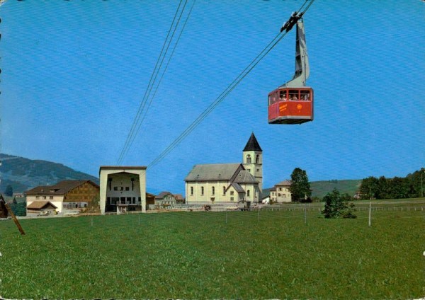 Brülisau, Luftseilbahn Hoher Kasten - Talstation Vorderseite