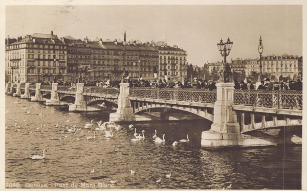 Genève - Pont du Mont Blanc  Vorderseite