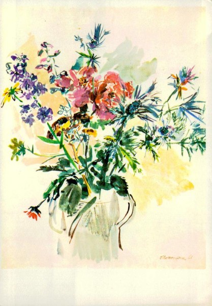 Blumen im Glas Vorderseite