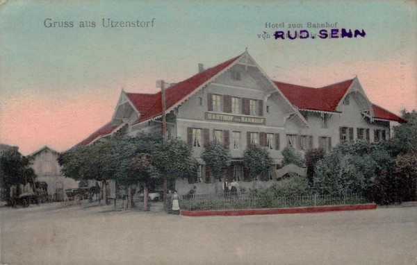 Gruss aus Utzenstorf um ca. 1910 Vorderseite