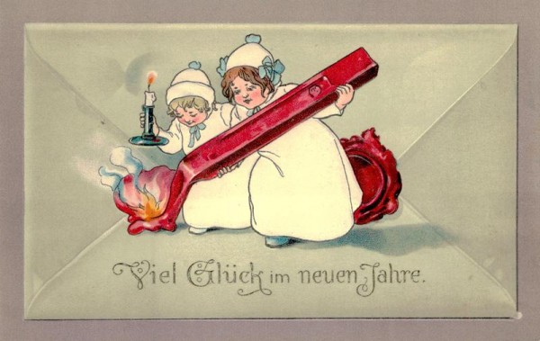 Viel Glück im neuen Jahre Vorderseite