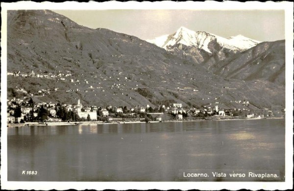 Locarno. Vista verso Rivapiana Vorderseite