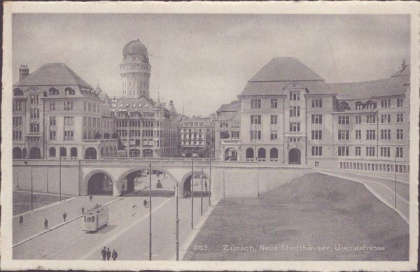 Zürich, Neue Stadthäuser Uraniastrasse