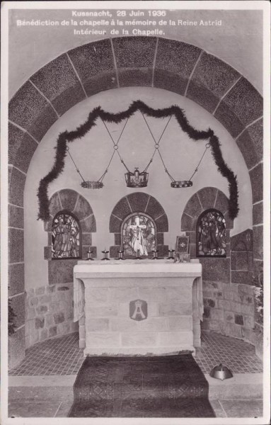 Küssnacht, Inneres der Astridkapelle Vorderseite
