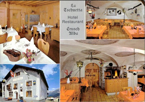 Scuol, Hotel-Restaurant Crusch Alba Vorderseite
