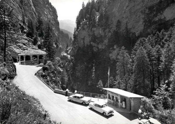 Viamalaschlucht, bei der zweiten Brücke Vorderseite