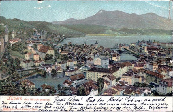 Luzern vom Gütsch gesehen Vorderseite