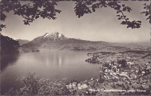 Weggis - Vierwaldstättersee gegen Pilatus