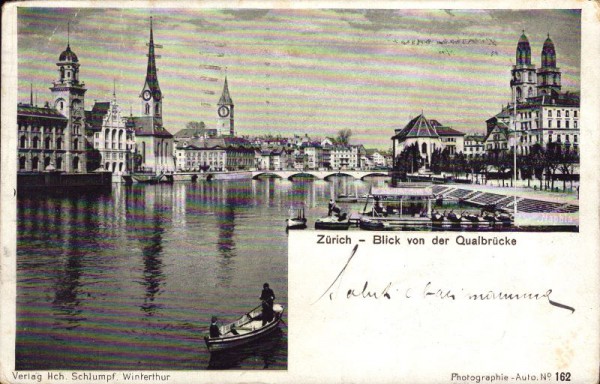 Zürich - Blick von der Quaibrücke