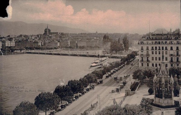 Genève -  Quai du Mont- Blanc Vorderseite