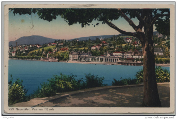 Neuchatel - Neuenburg - Vue sur l'Evole