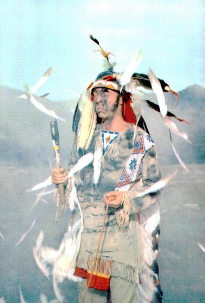 Chris Howland, in einer Szene von Winnetou 1. Teil Vorderseite