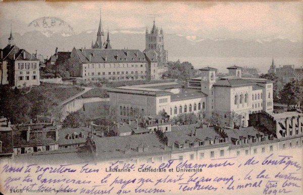 Lausanne - Cathédrale et Université Vorderseite