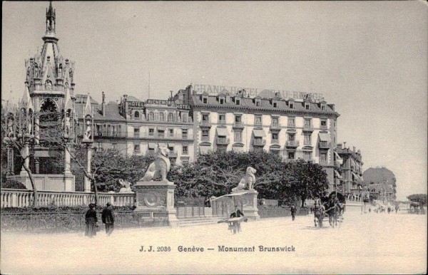 Genève - Monument Brunswick Vorderseite