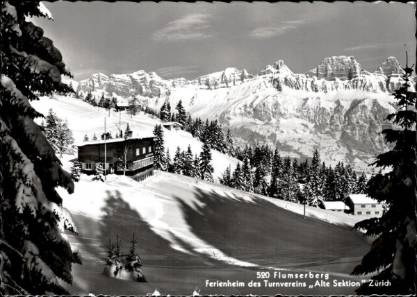 Ferienheim des Turnvereins "Alte Sektion" Zürich, Flumsberg Vorderseite