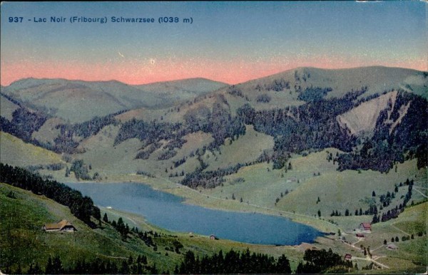 Lac Noir (Fribourg) Schwarzsee Vorderseite