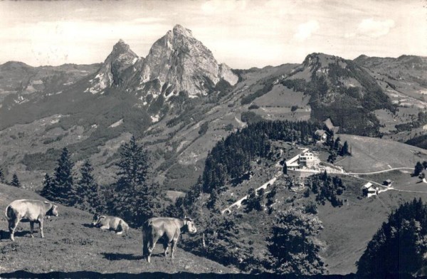 Stoos. Blick auf die Mythen Vorderseite