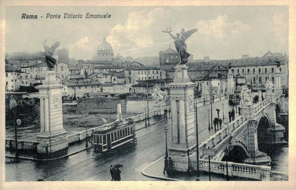 Roma, Ponte Vittorio Emanuele Vorderseite