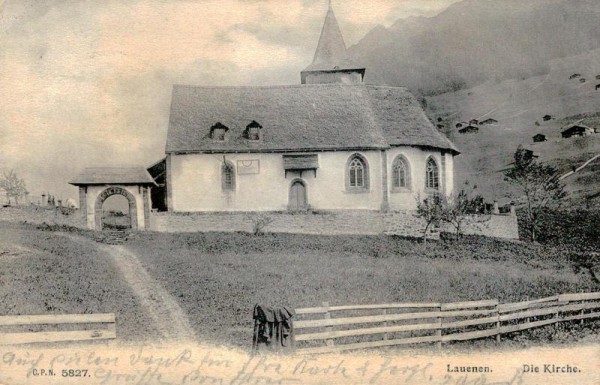 Kirche in Lauenen Vorderseite