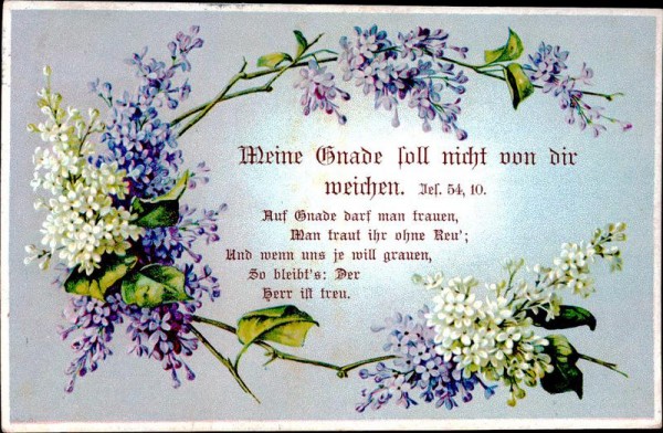 Meine Gnade soll nicht von dir weichen Vorderseite