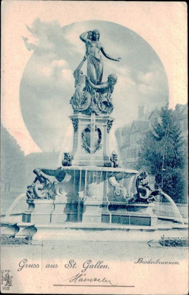 St. Gallen, Broderbrunnen Vorderseite