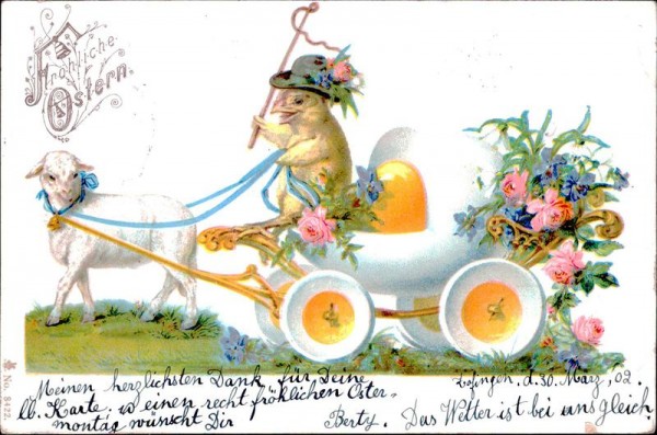 Fröhliche Ostern Vorderseite