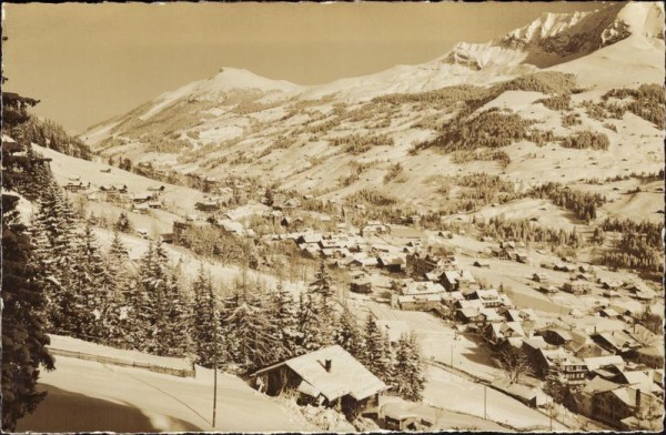 Adelboden mit Eisighorn. Vorderseite