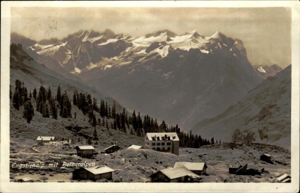 Engstlenalp mit Berneralpen. Vorderseite
