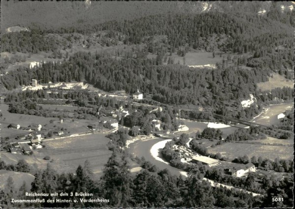 Reichenau mit den 3 Brücken. Vorderseite