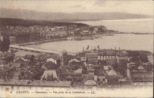 Genève - Panorama - Vue prise de la Cathédrale Vorderseite