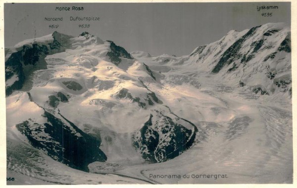 Panorama du Gornergrat Vorderseite
