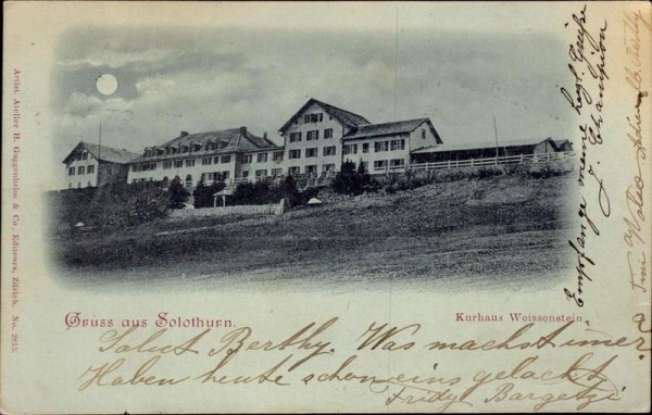Gruss aus Solothurn, Kurhaus Weissenstein Vorderseite