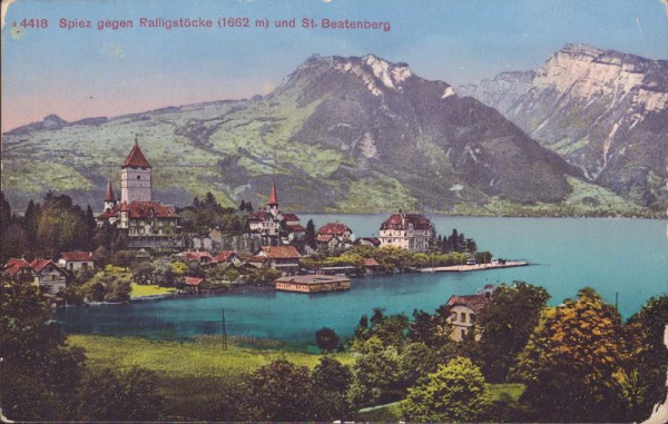 Spiez gegen Ralligstöcke und St.Beatenberg
