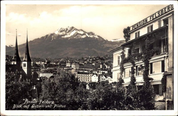 Luzern, Pension Felsberg Vorderseite