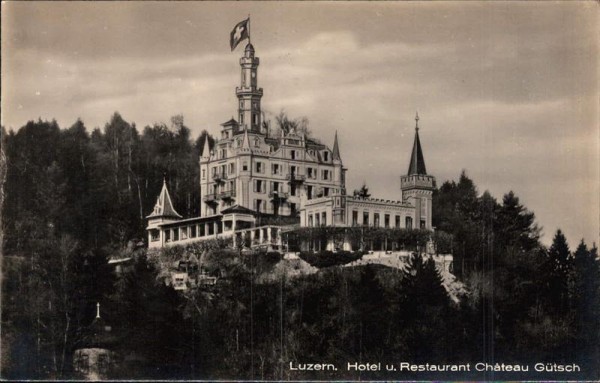 Hotel - Restaurant Schloss Gütsch (Luzern) Vorderseite