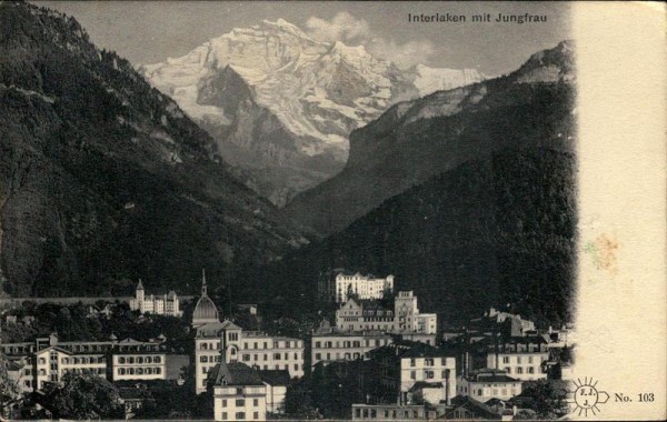 Interlaken und Jungfrau Vorderseite