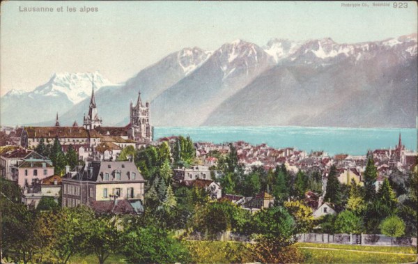 Lausanne et les Alpes