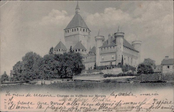 Chateau de Vufflens sur Morges Vorderseite
