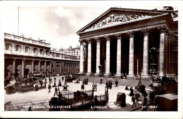 London, The Royal Exchange Vorderseite