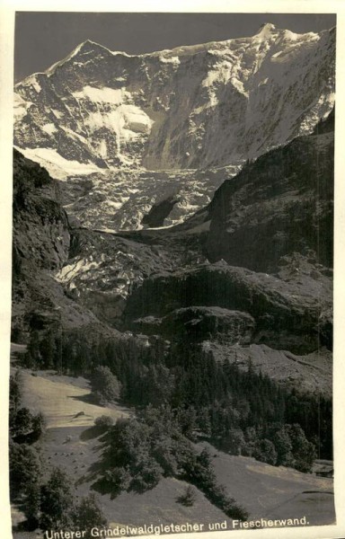 Unterer Grindelwaldgletscher und Fischerwand Vorderseite